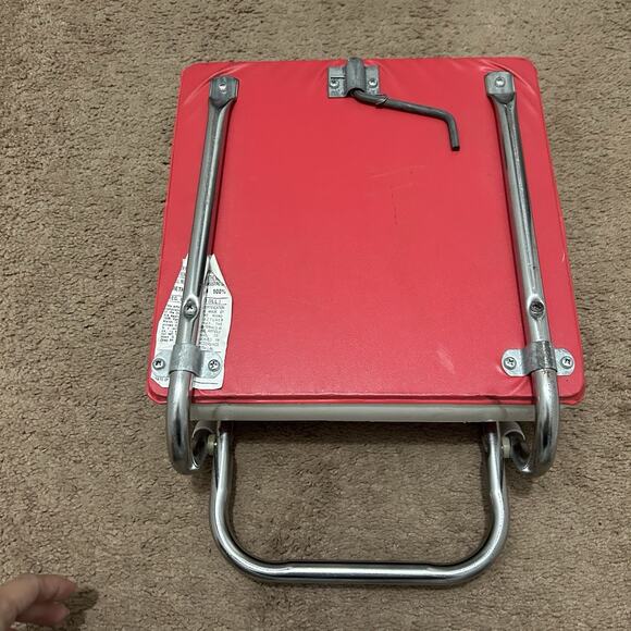 Vintage SUPER BOWL XVIII Tampa Stadium 1984-Cushioned Stadium Seat- Red&White - Picture 6 of 6